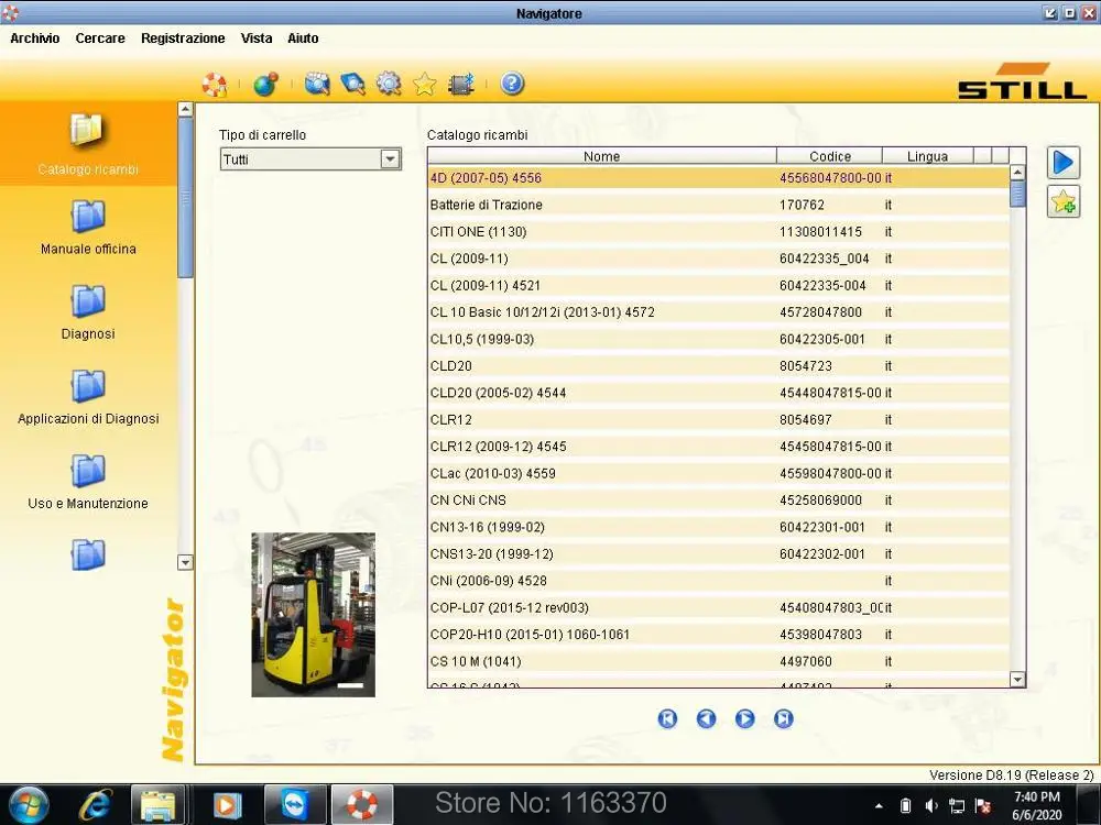 Диагностическое по STILL Forklift STEDS 8 19 с запасными частями каталог и руководство