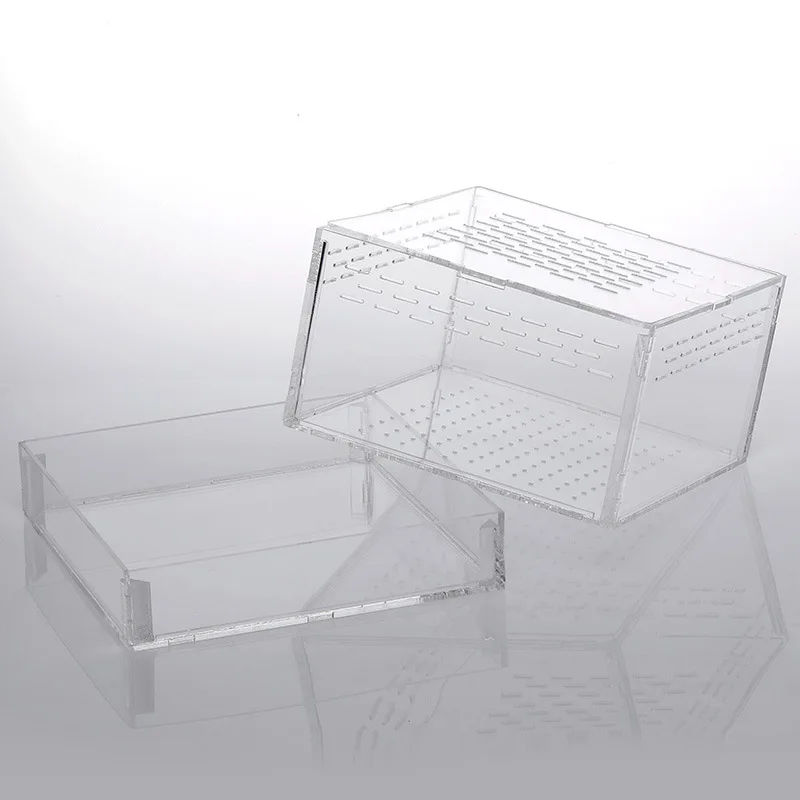 Коробка для кормления хлеба 1 шт. акриловая коробка насекомых желтая мелких