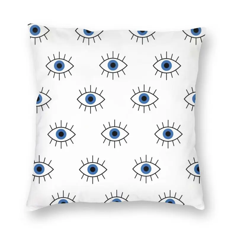 

Скандинавская Милая синяя искусственная Подушка, наволочка для домашней декоративной подушки Nazar Amulet Boho, наволочка для диванной подушки, на...