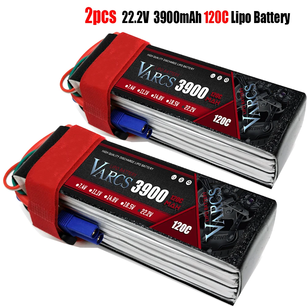

2 шт. VARCS Lipo батареи 2S 7,4 В 11,1 В 14,8 в 22,2 в 3900 мАч 120C/240C для радиоуправляемой машины Внедорожник Багги грузовик лодки salash Дрон запчасти