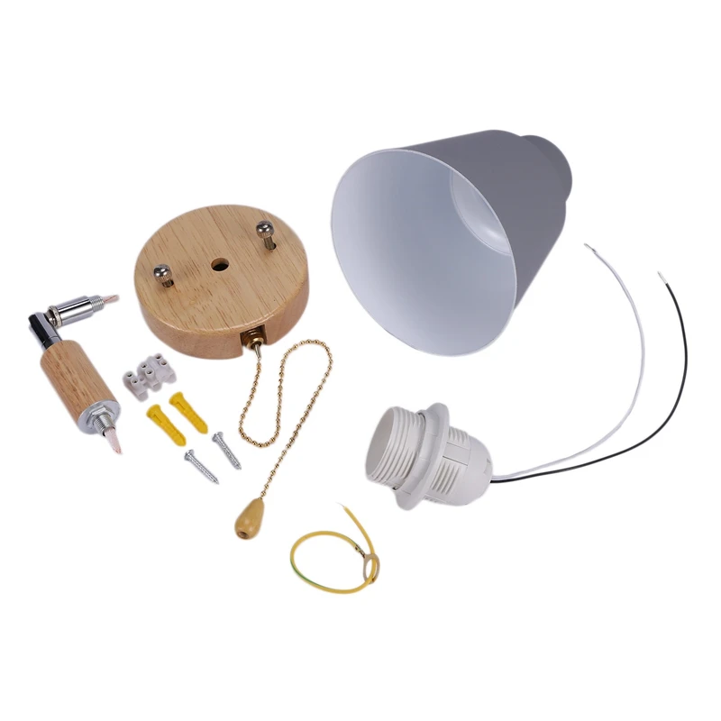 

Nordic Wooden Wall Lamp Bedside Wall Lamp Sconce Wall Light for Bedroom Corridor with Zip Switch Freely Rotatable