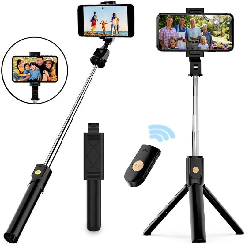 

Wireless Bluetooth Selfie Stick Tripod Foldable Bracket for Smart Phone