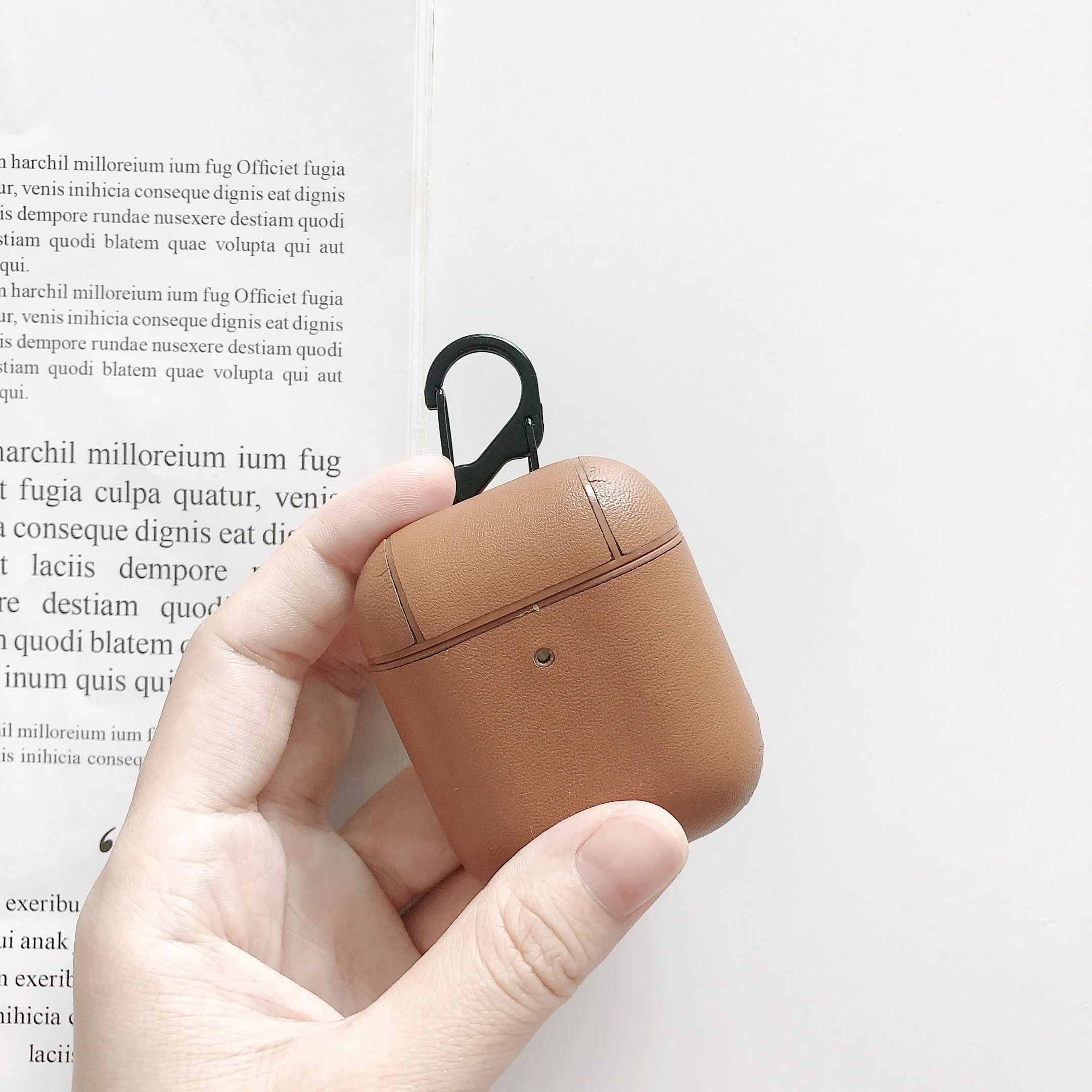 Модный чехол для Airpods 2 1 беспроводные bluetooth наушники из искусственной кожи
