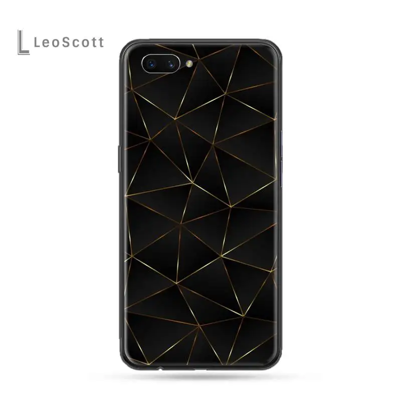 

Geometry Cool Marble pattern Phone Case For OPPO F 1S 7 9 K1 A77 F3 RENO F11 A5 A9 2020 A73S R15 REALME PRO