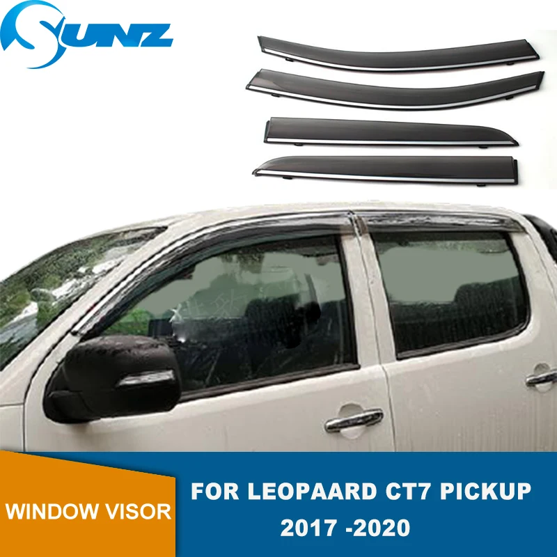 

Side Window Visor For Leopaard CT7 Pickup 2017 2018 2019 2020 Sun Rain Deflectors Window Rain Guards SUNZ
