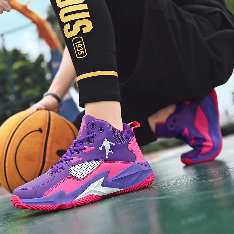 Высокие баскетбольные кроссовки для девочек большой размер женская обувь