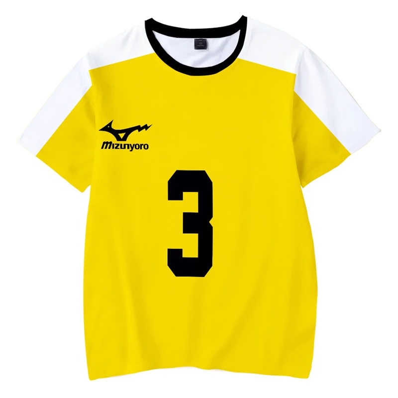 

3D Printed Animation Japanese Volleyball Juvenile Youth Street Men and Women Leisure Sports Short Sleeve Summer Children T-Shirt
