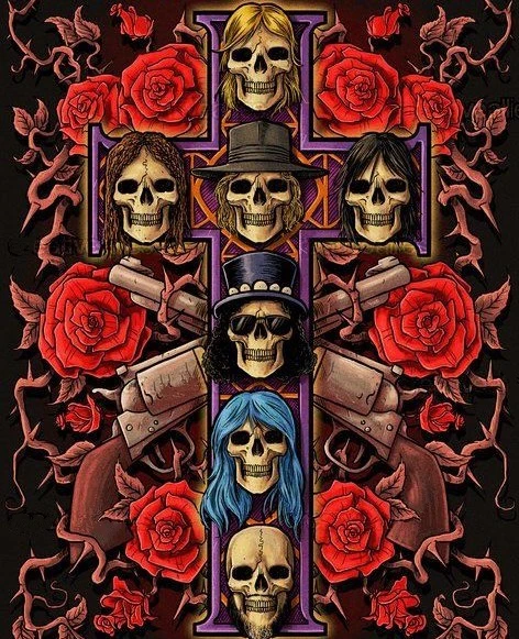 

JMINE Div 5D Skull Hat Gun rose flower Full Diamond Painting cross stitch kits art High Quality Cartoon 3D paint by diamonds