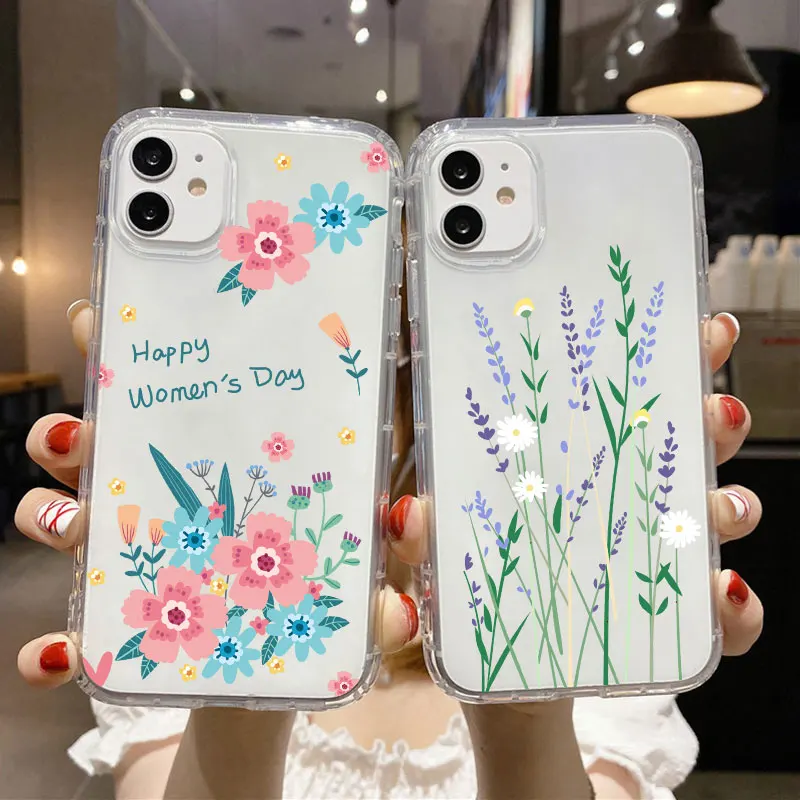

Cartoon Flower Painted Case for iPhone 11 Case Soft Tpu Shockproof Phone Cover For iPhone XS X XR 11 Pro Max Fundas Coque Capa