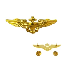 us aviation navigation pilot badge classic fashion creative unisex brooch pin men and women jewelry birthday gift