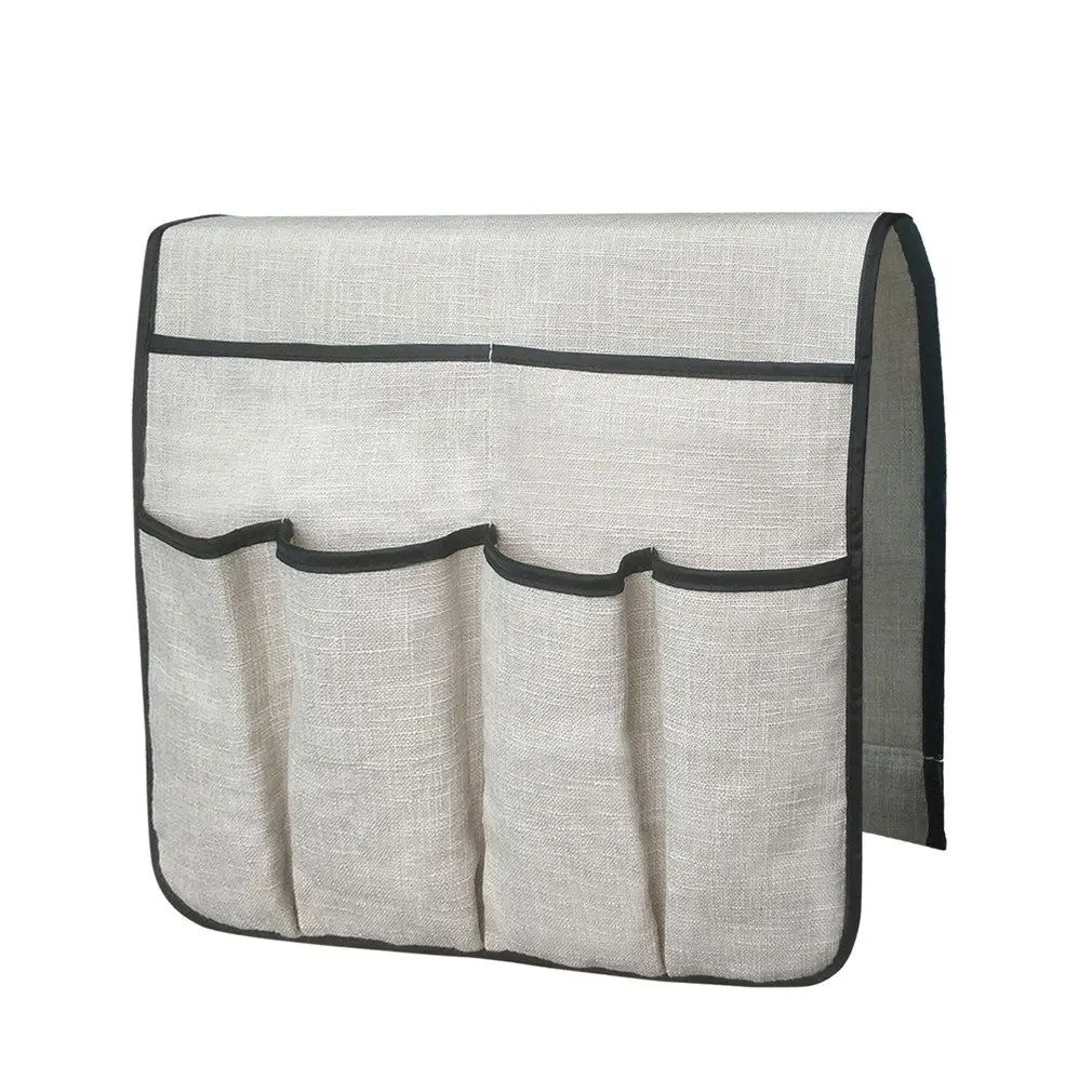 

Large Sofa Organizer TV Remote Control Holder Non-slip Sofa Armrest Storage Bag With 6 Pockets Storage Bag