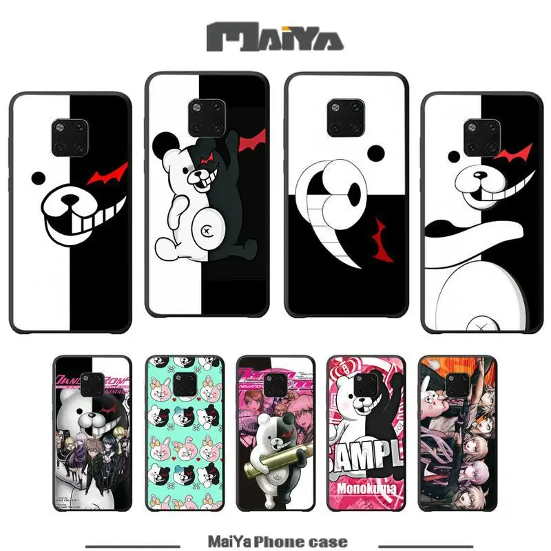 Черный силиконовый чехол Maiya Kumamon Danganronpa Monokuma для Huawei mate 9 10 20 30 lite pro 20X