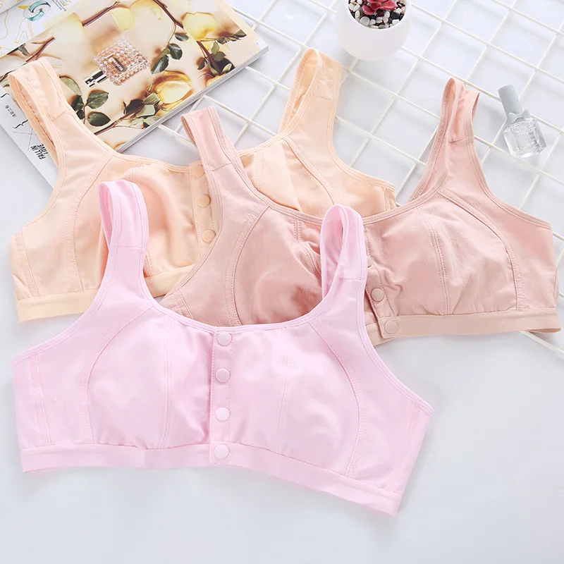 Новый хлопковый жилет для пожилых людей бюстгальтер сна без косточек ультра