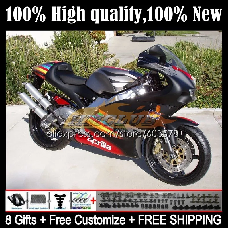 

RS250RR For Aprilia RSV250 RS 250 55CL.14 RS250 RR 98 99 00 01 02 03 RS-250 1998 1999 2000 2001 2002 2003 Fairings Matte Black