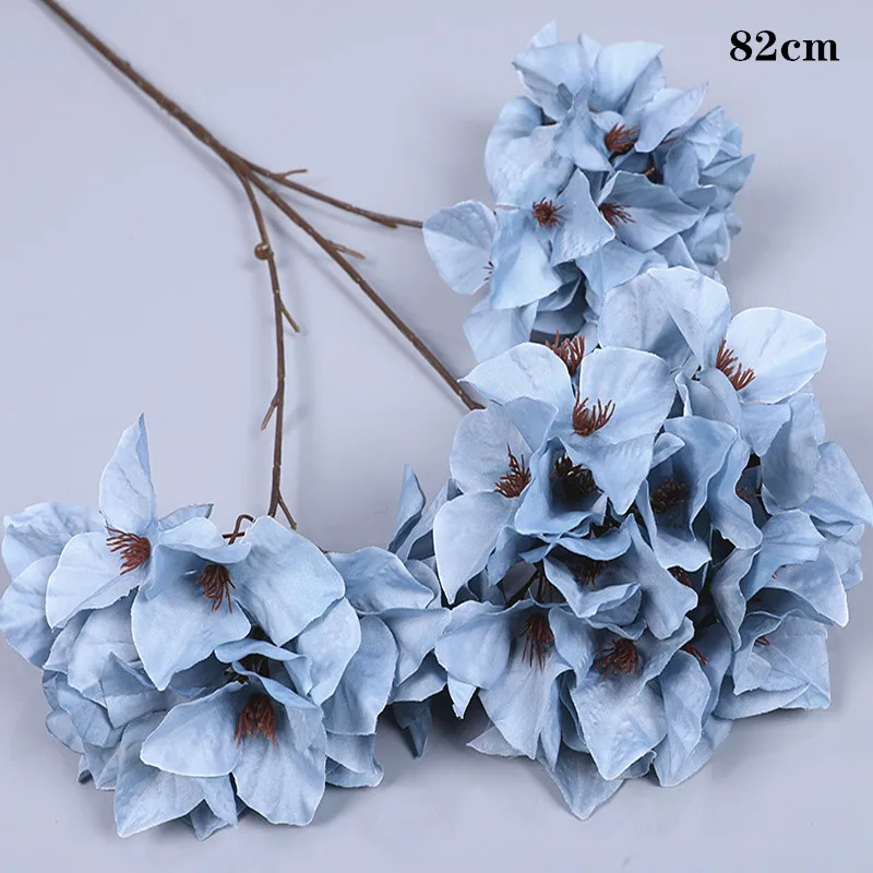 Искусственный туман голубой цвет искусственный пластиковый цветок для