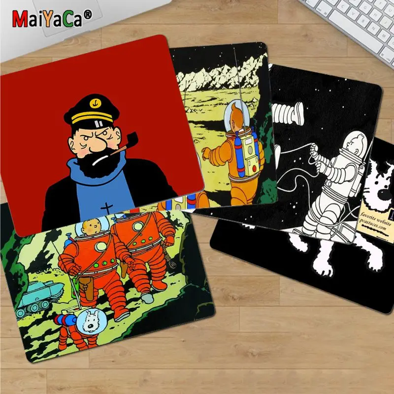 

The Adventures of Tintin Laptop Gaming Mice Mousepad Rubber PC Computer Gaming mouse pad