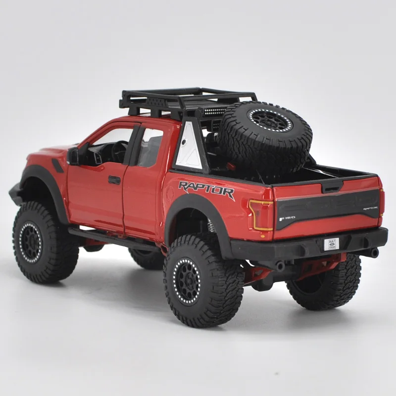 Оригинальный 1:24 красный F150 SVT Raptor грузовик модели автомобилей литье под