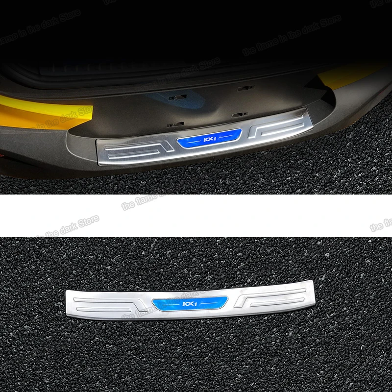 

lsrtw2017 car trunk protective panel for kia stonic 2018 2019 2020 2021 kx1 accessories decoration interior trims