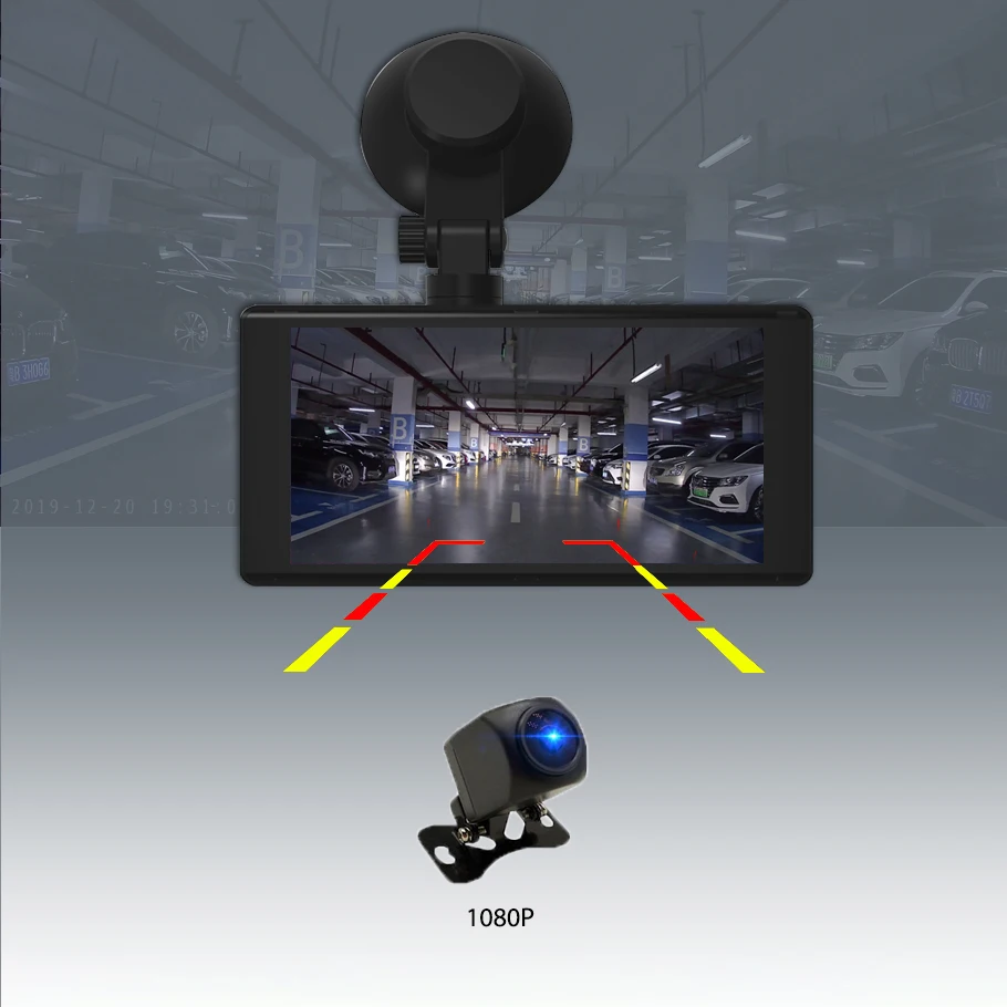 Видеорегистратор OBDPEAK T03 5 18 дюйма Full HD 1080P ADAS 4G Android 8 1 двойной объектив умный