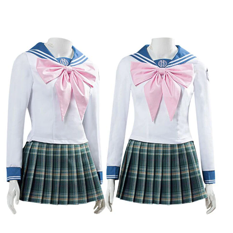 

Anime Danganronpa Maizono Sayaka Cosplay Costume Wear Dangan Ronpa School Uniform Women Skirt Halloween Party Carnival Outfits