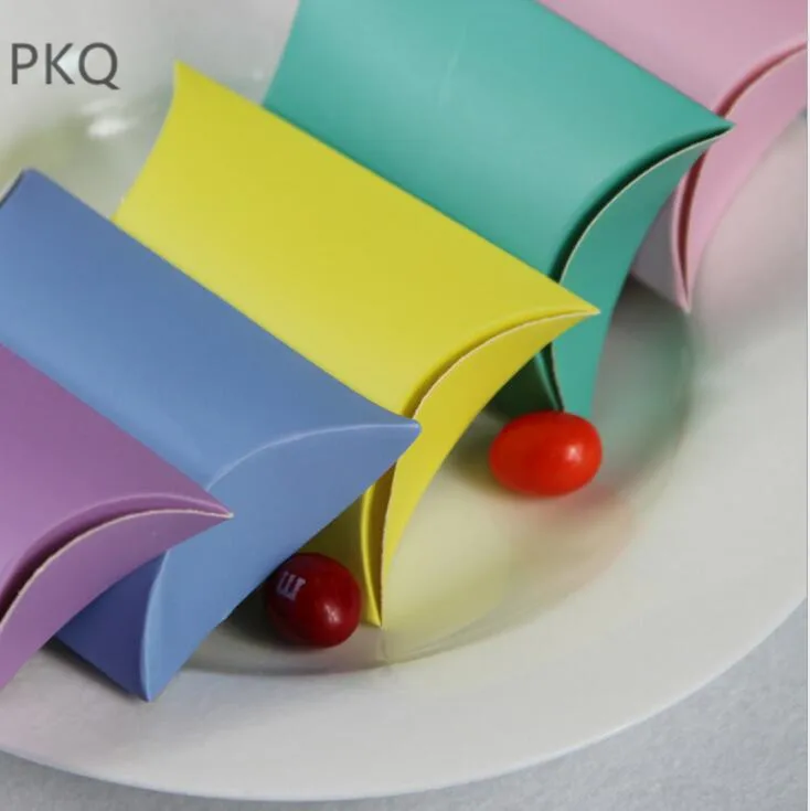 

Коробка для конфет в форме подушки из крафт-бумаги, 100 шт.