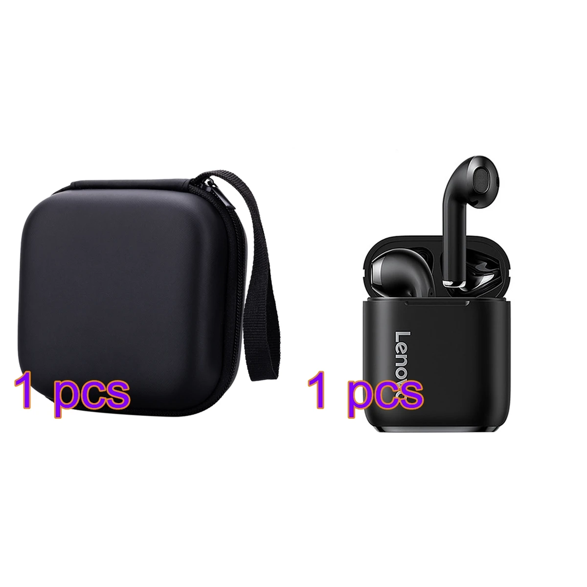 

Lenovo LP2 Wireless Earbud Touch Control HD Immersive Stereo Sound Waterproof Earphone Lenovo LP2 Bluetooth Headset+ Storage Bag