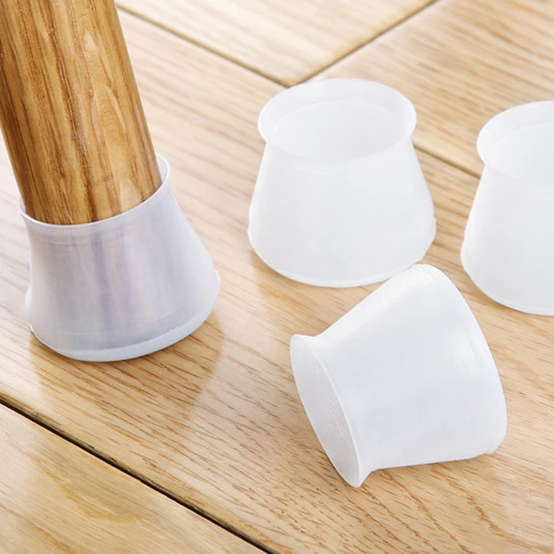

4Pcs Silicone Chair Table Foot Cover Non-slip Protector Furniture Feet Round Leg Caps Corner Floor Safely Bottom Cover Pad Home