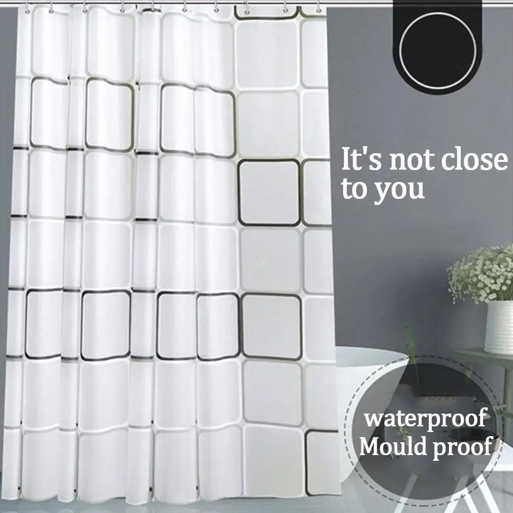 

Bathroom Shower Curtain 3D Waterproof Mildew proof Bath Environmental PEVA Door Curtain Curtain Curtains Toilet Shower M1J5