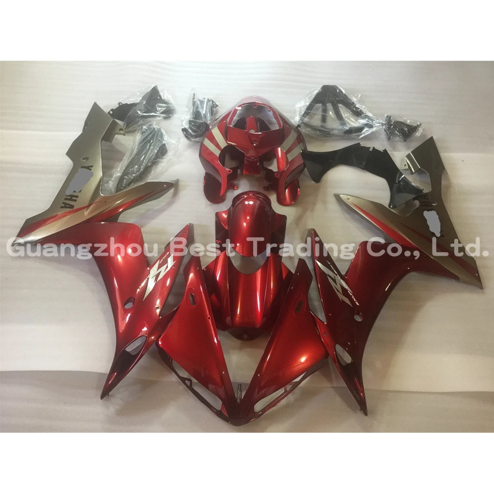 

Gloss Red Injection Mold Fairing Kit For YAMAHA YZFR1 04 05 06 YZF R1 YZF1000 2004 2005 2006 Full Bodywork Cover Guard