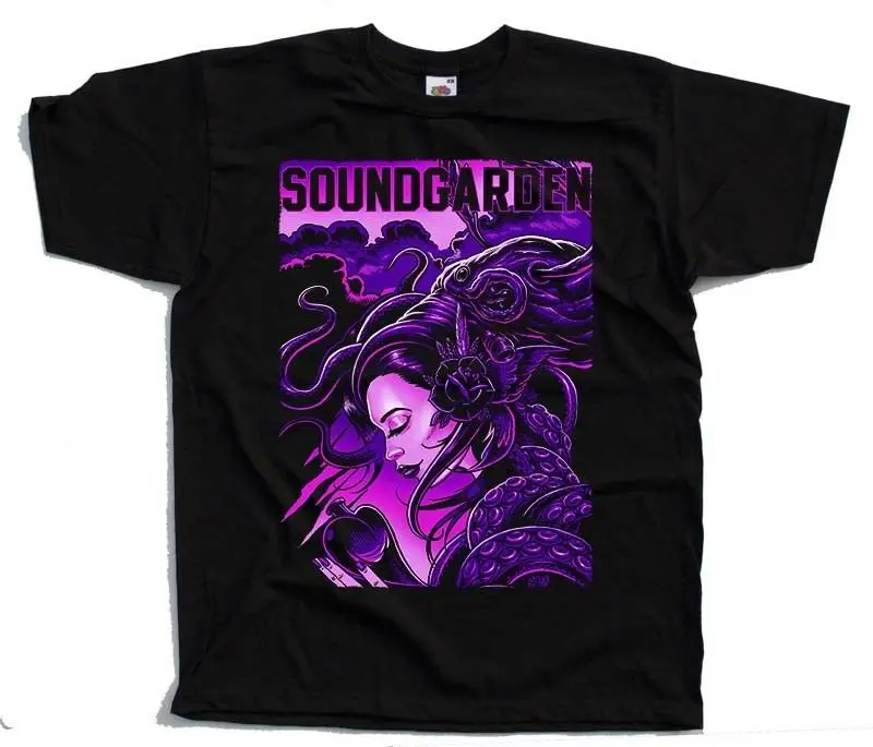 Soundgarden V1 Chris Cornell гранж тяжелый металл плакат Футболка черный S 5Xl | Мужская одежда