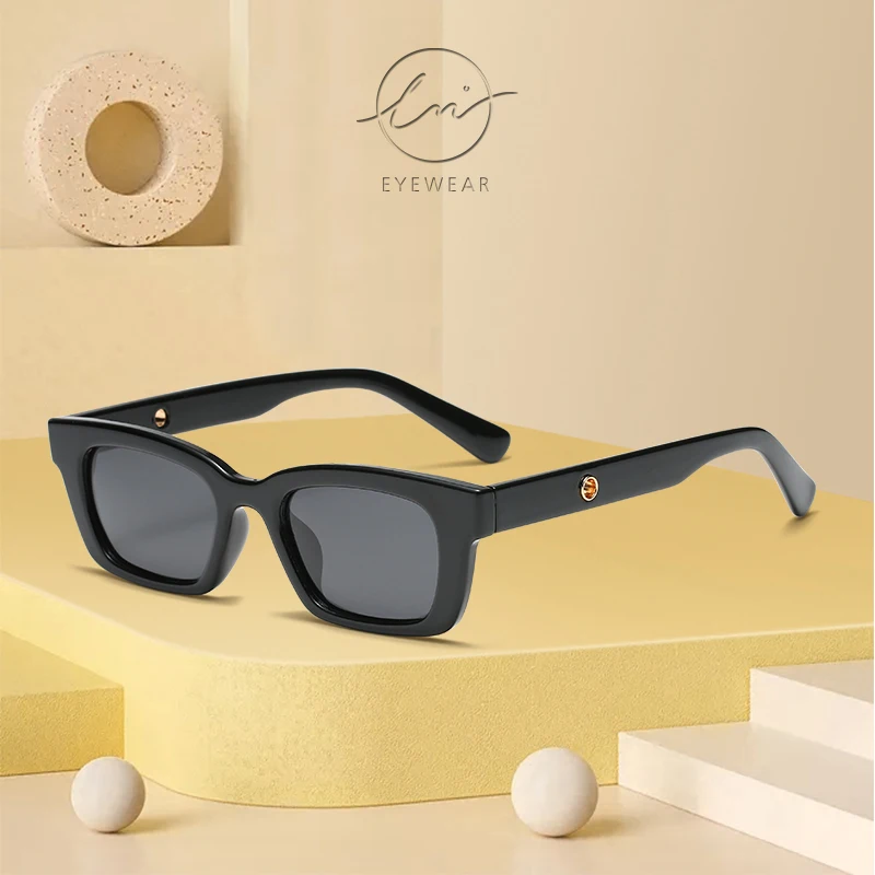 

LM Brand Designer Fashion Polarized Vintage Sunglasses Women Retro Sunglass Rectangle Sun Glasses UV400 lunette de soleil femme