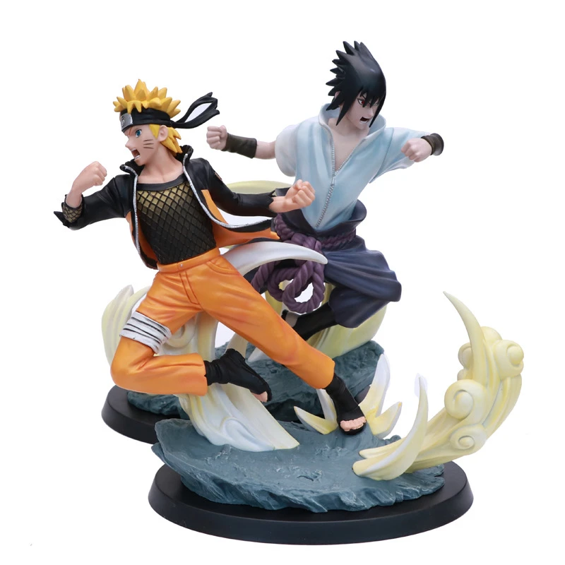 Экшн-фигурка Naruto Ураганные Хроники Наруто Узумаки Uchiha Sasuke Battle Ver модель аниме