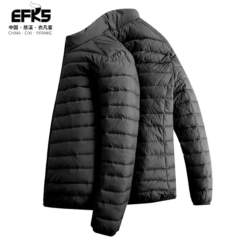 2021 new padded jacket men's stand collar lightweight short down jacket men's winter jacket casual jacket winter wear
