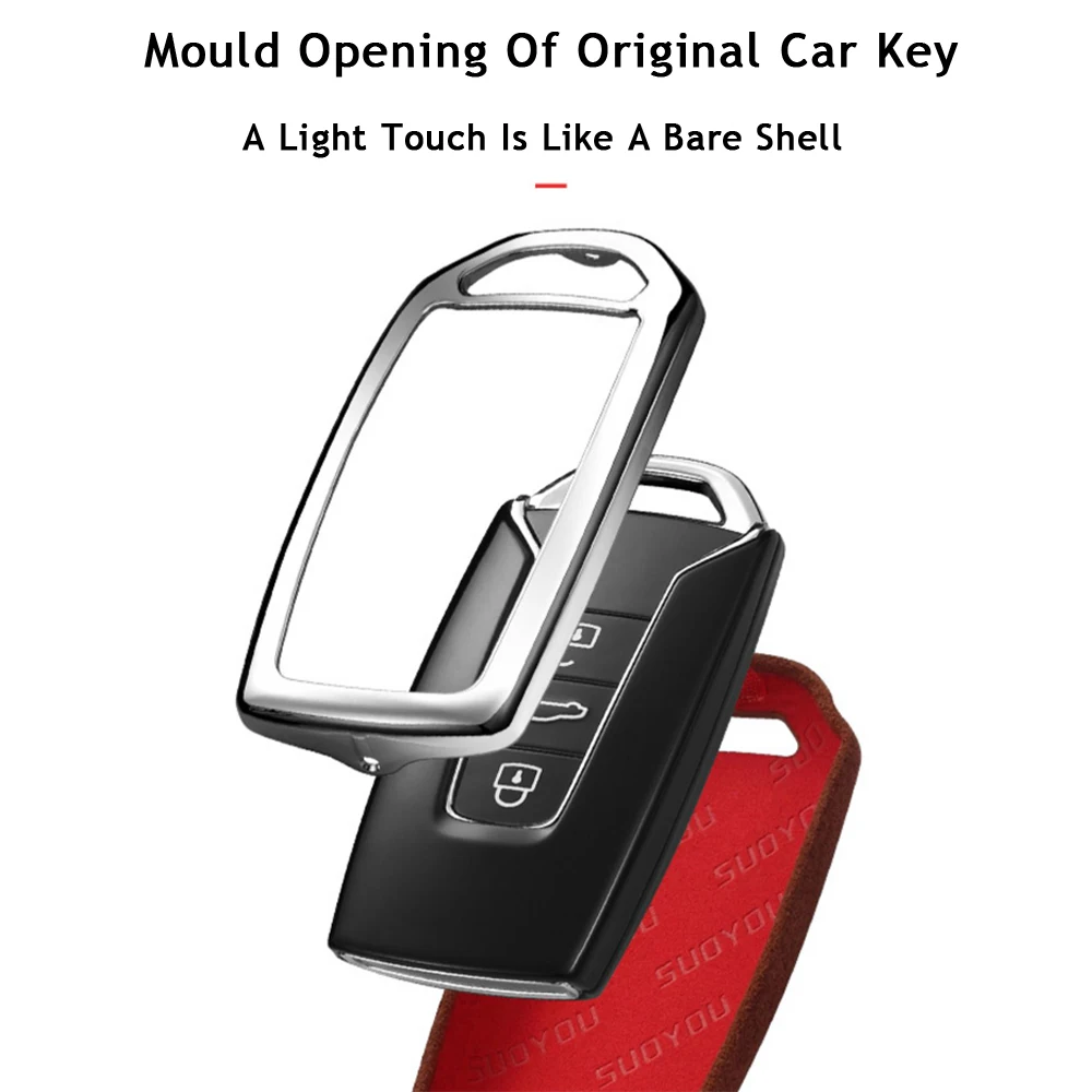 Новый замшевый кожаный чехол для автомобильных ключей защитный стильные