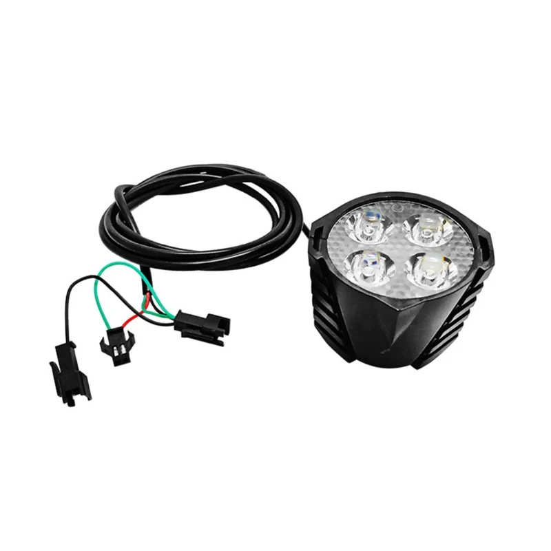 

Front LED Light with Horn for E-Bike Electric Bicycle,36-48V(Waterproof Connector) 2021 New