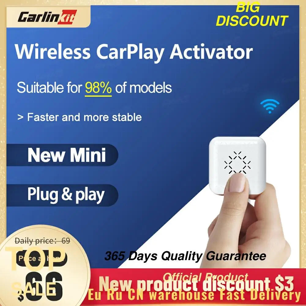 

Carlinkit3. 0New2021 MINI CarPlay Box for Audi Mercedes Volvo Volkswagen etc Support Bluetooth Wireless Auto connection charging