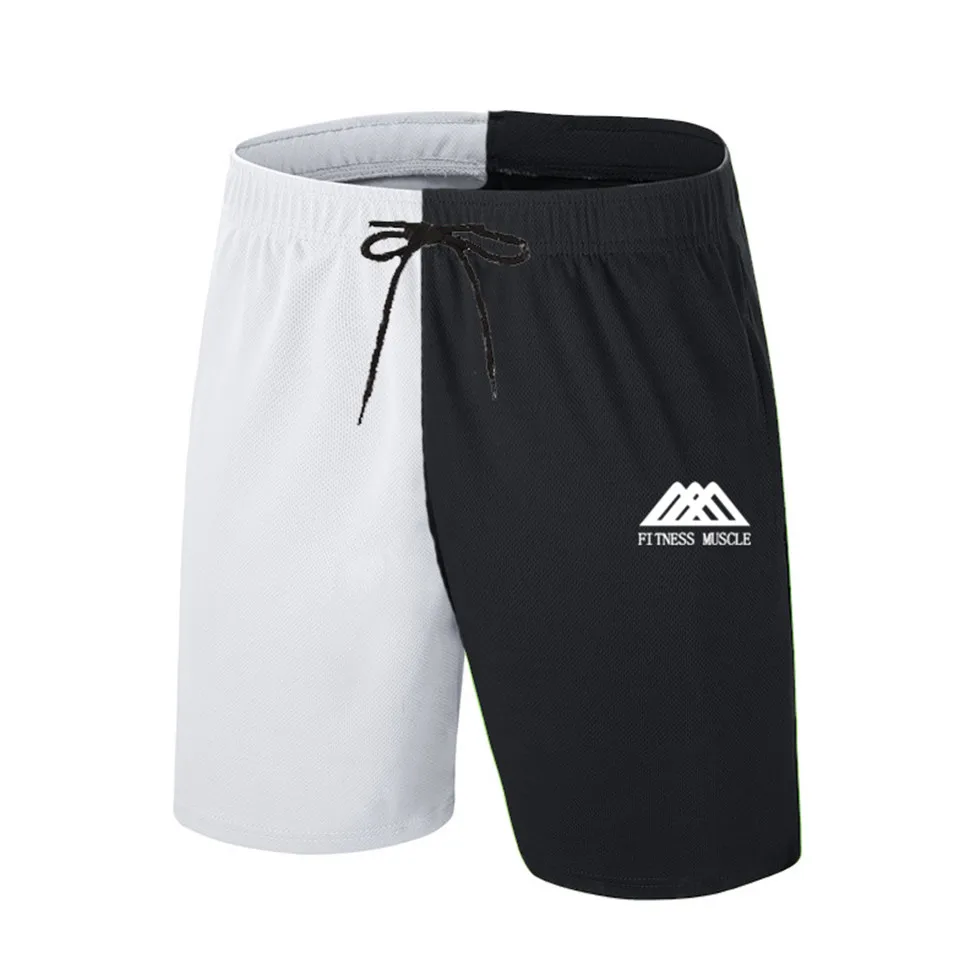 

2021 New Running Shorts Men Gym Fitness Training Quick Dry Beach Short Pants Male Summer Sports Workout Fitness Bottoms