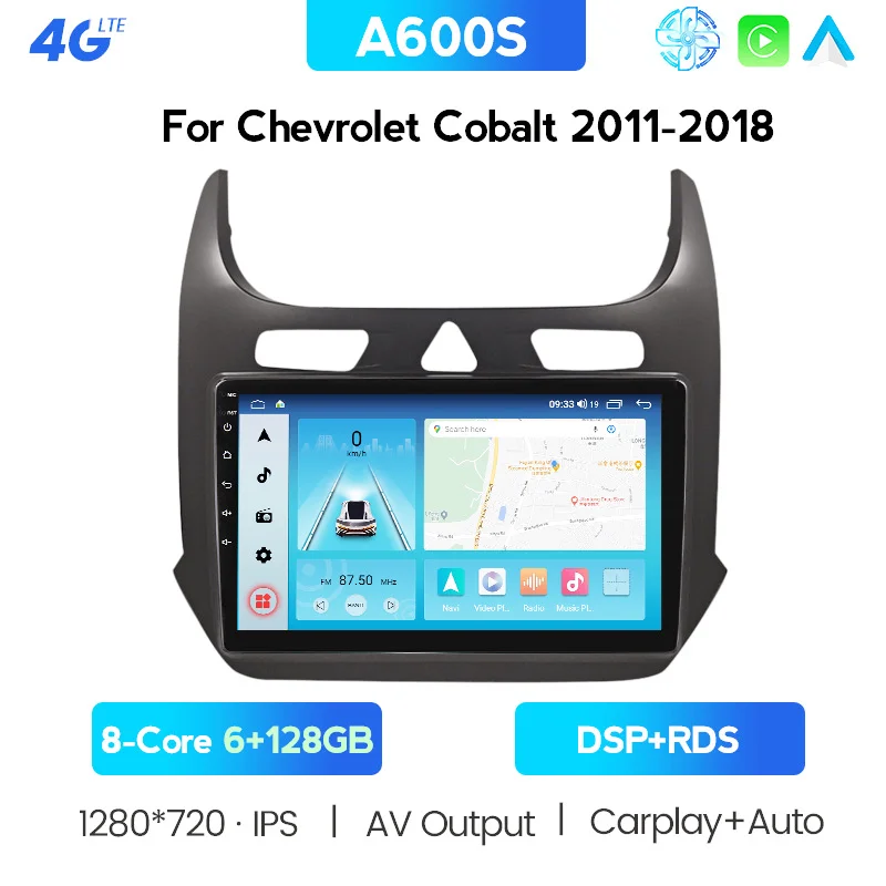 Автомагнитола 2 Din Android 6G + 12G 9 дюймов четырехъядерный процессор Wi-Fi GPS BT