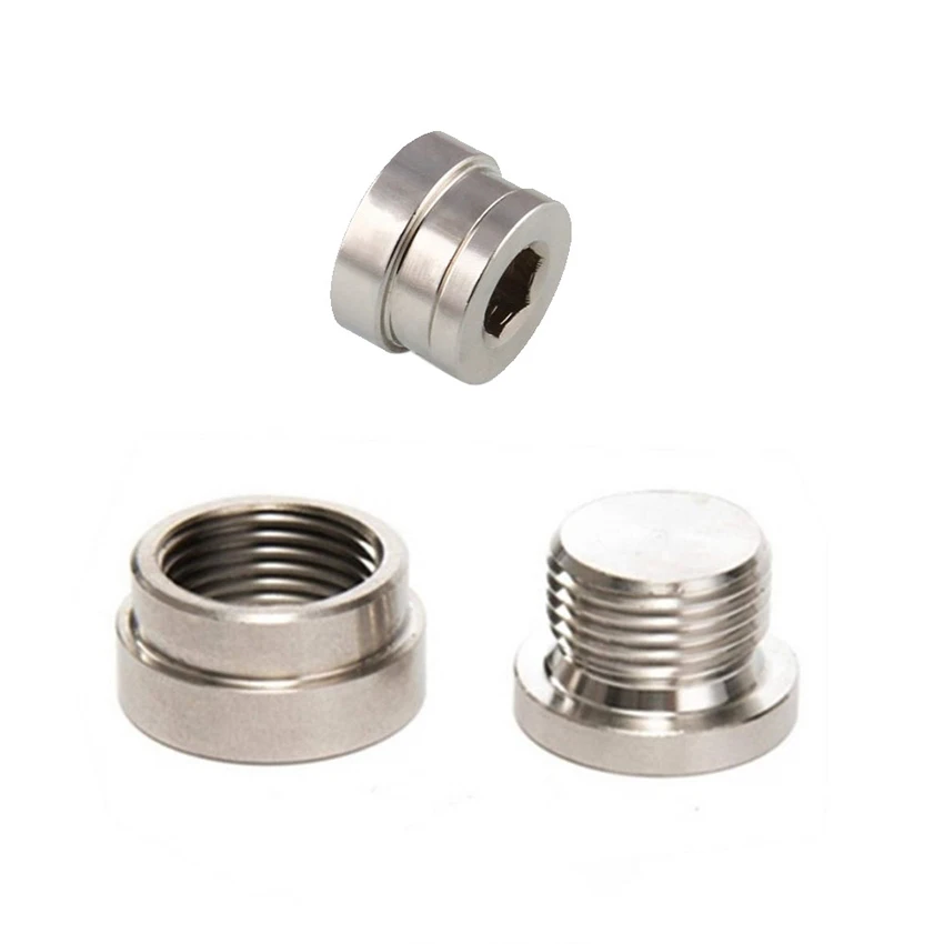 

Iron Inner Hex Head Pipe Fitting Plug Oxygen O2 Sensor Bung M18x1.5 Thread O2 Oxygen Sensor Fitting Plugs Weld Bung Cap