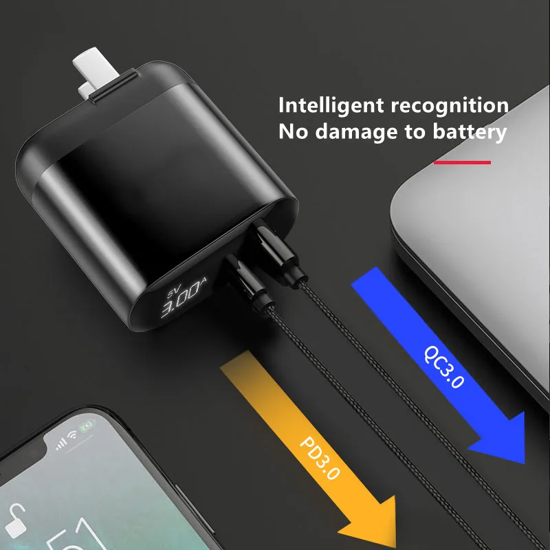 

18W Quick Charge 3.0 PD USB Charger For iphone 12 pro max 11 Xiaomi Huawei Samsung LED Display QC 3.0 Wall Phone Fast PD Charger