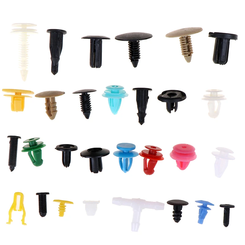 

500pcs Bumper Fender Trim Plastic Door Panel Rivet Plastic Mixed Auto Car Fastener Clip