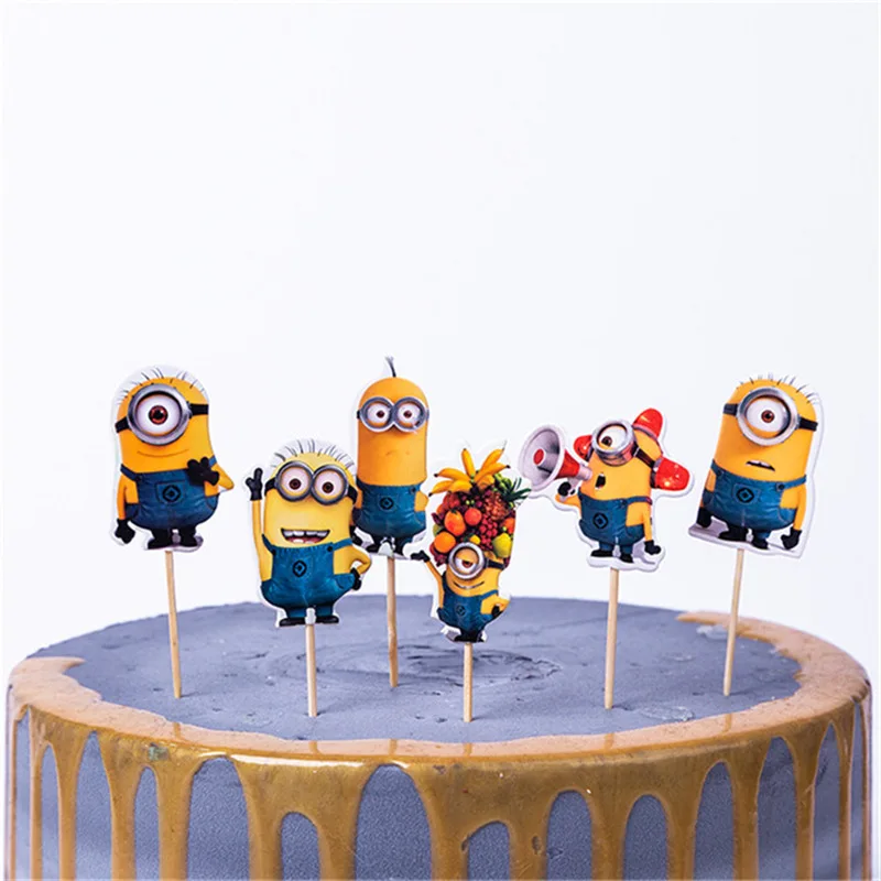 Toppers-25-1set 1 компл. Мультфильм Мститель игрушка история замороженные дети партии кекс Picks выбор Дети День рождения Минни украшения семья вечерние поставки - Цвет: Toppers-25-1set