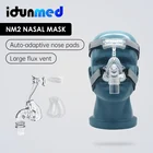 Маска CPAP назальная NM2 с регулируемым гибким ремешком на голову, лучшее лечение при апноэ во сне, стопор храпа