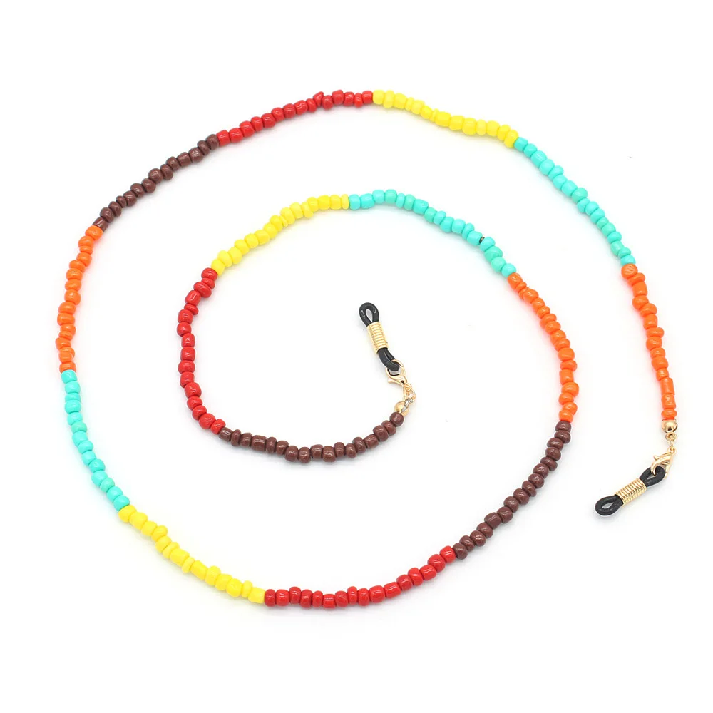 

Multicolor Glass Beaded Eyeglass Chain Sunglasses Reading Glasses Strap Eyewear Cord Women's Glasses Accessories