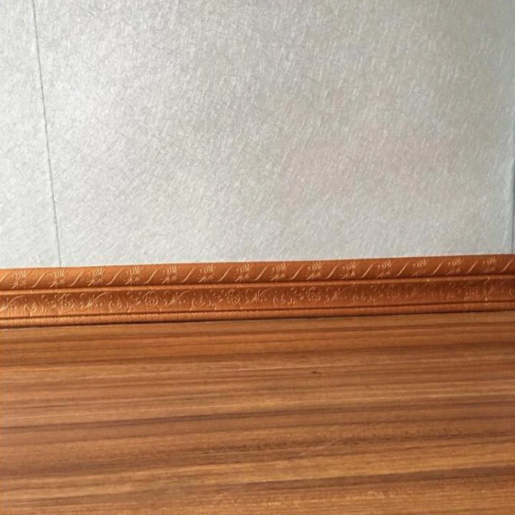 Самоклеящиеся наклейки на плинтус и стены ПВХ 3D Плинтус стикер линия ноги рамка