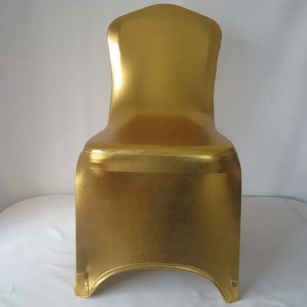 WedFavor 50 шт. роскошные золотые серебряные универсальные эластичные спандексовые