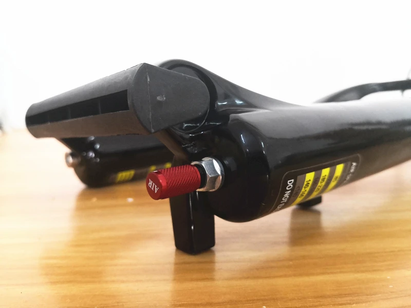 Без логотипа Air MTB вилка rl100мм воздушный шок избегание дискового тормоза Велосипедная вилка 27," Путешествия 100 мм прямая трубка
