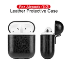 Чехол для AirPods 2, винтажный кожаный защитный чехол для наушников Apple Air Pods 1, роскошный чехол с беспроводной зарядкой по Bluetooth