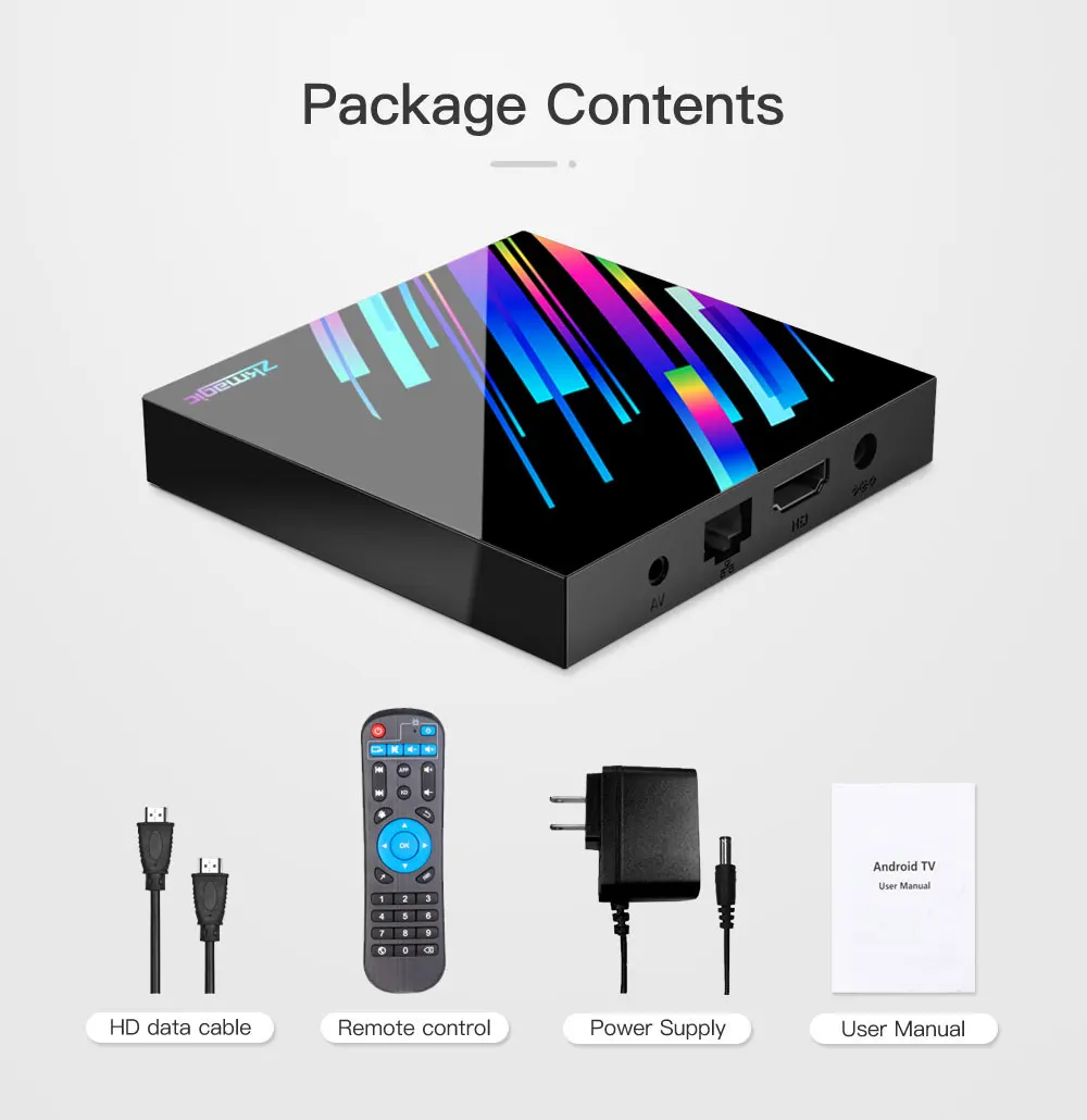 ZKMAGIC TV Box Android 10 0 Z3PLUS 4 ГБ 32 четырехъядерный Allwinner H616 Youtube 6K Smart Box|ТВ-приставки и
