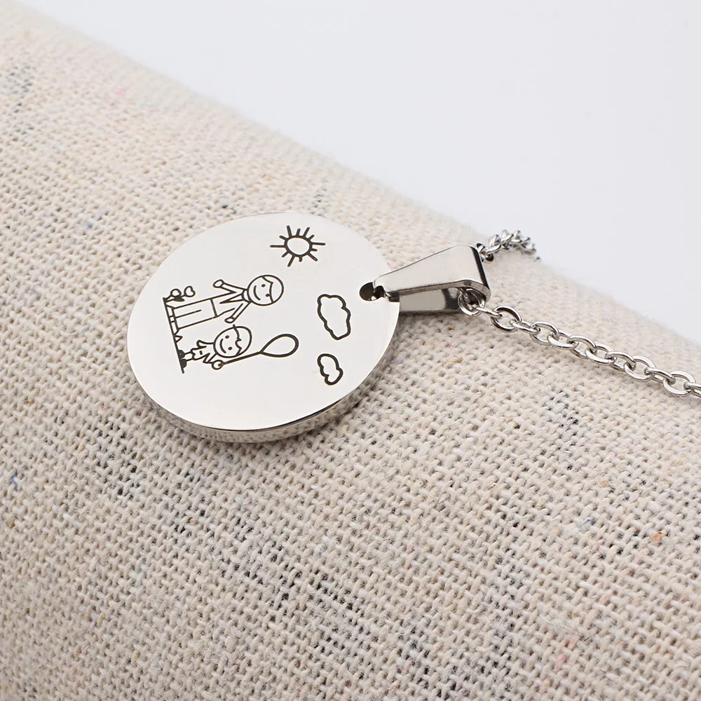 Ожерелье с подвеской-монеткой из нержавеющей стали |